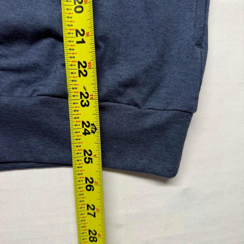 Hard Rock TravisMathew Quarter Zip Pullover Mens M Blue Golf Stretch Pockets
